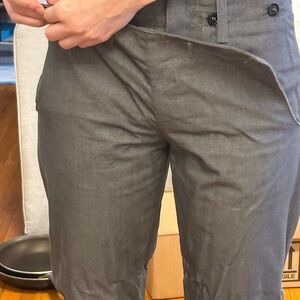 Helmut Lang Vintage amazing cotton twill drop button bib front like new